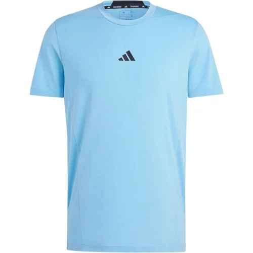 Adidas Tehnička sportska majica 'Designed For Training' svijetloplava / crna