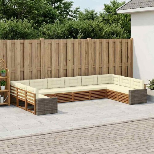  Setovi sofa 10 kom. Čvrsto drvo akacije Cijene
