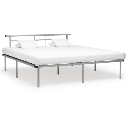 VidaXL Okvir za krevet sivi metalni 180 x 200 cm Slike