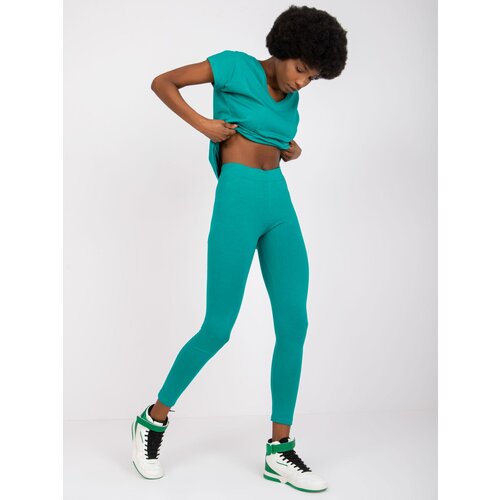 BASIC Feel Good Leggings-AP-LG-A-002-dark green Cene