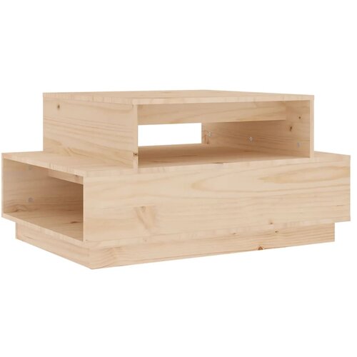 Maison Chic Klubska mizica - kavna mizica - Nizka mizica 80x55x40,5 cm trdna borovina, (21754451) Cene