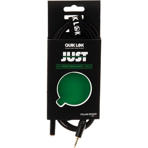  Q-LOK JUST J35J35F 3 adapter kabel 3m (Stereo 3.5mm jack plug - Stereo 3.5mm jack sock) - crna boja Slike