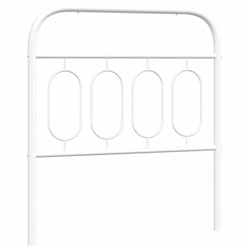 VidaXL Metalno uzglavlje bijelo 80 cm Slike
