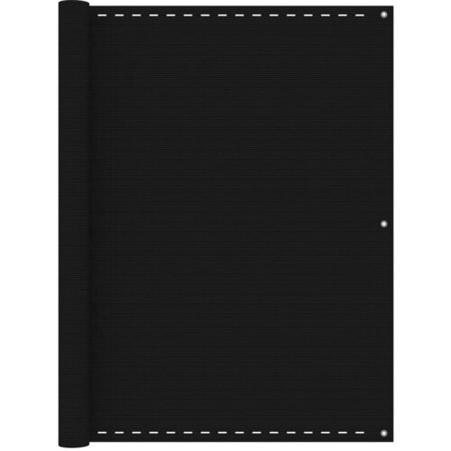 VidaXL Balkonski zastor crni 120 x 300 cm HDPE Slike