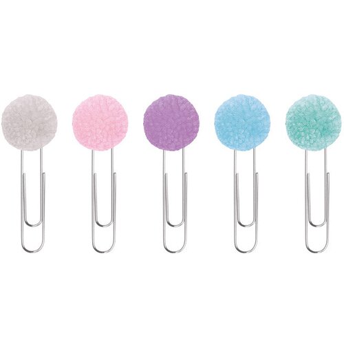 Spajalice ručne velike s pomponom pastel pk6 knorr prandell 21-2681101 blister Cene