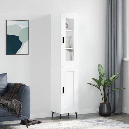 vidaXL Visoka komoda bijeli 34 5x34x180 cm od konstruiranog drva Cijene