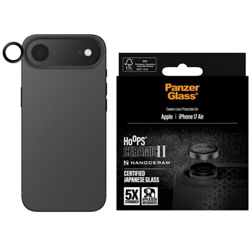 PanzerGlass Hoops&reg; Ceramic II Camera Lens Protector iPhone 17 Air Prozirna za&scaron;tita za zaslon Apple 1 kom Cene