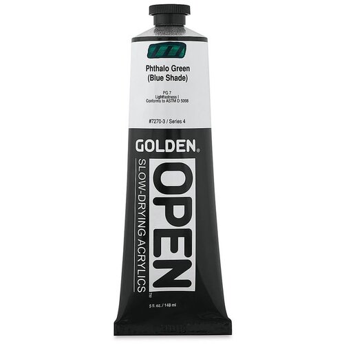  GOLDEN OPEN akrilna boja koja se sporo su&amp;scaron;i 148 ml | 7270 Phthalocyanine Green (Blue Shade) Slike