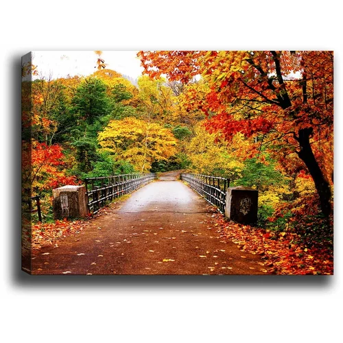 Tablo Center Slika Autumn Bridge, 70 x 50 cm