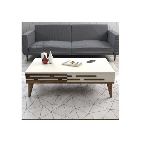 Woody Fashion valensiya - walnut, cream walnutcream coffee table Slike