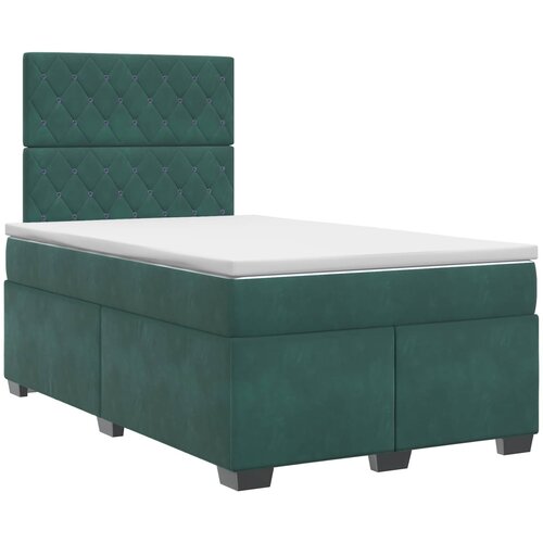  Boxspring krevet s madracem Tamnozelena 120 x 190 cm Bar&amp;scaron;un Slike