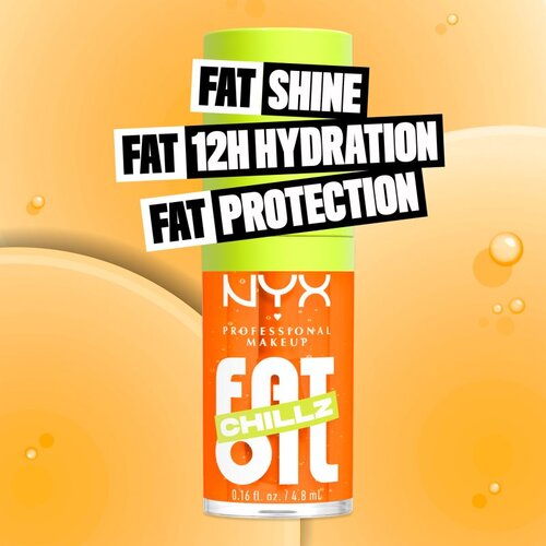 NYX Professional Makeup Fat Oil Chillz olje za ustnice s hladilnim učinkom odtenek 4.8 ml Slike