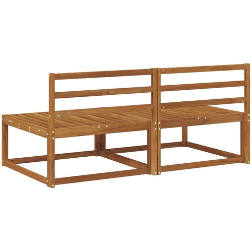  2 Komad Srednja sofa za van Prirodna 158 x 83 x 73 cm Slike