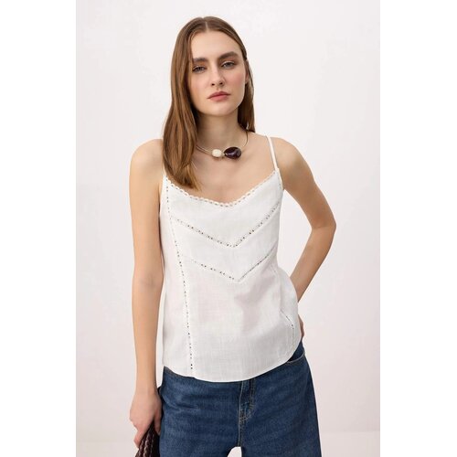 TRENDYOLMILLA ženska bluza, bela Cene