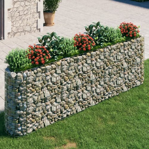 Furnova Visoka greda gabion pocinkano železo 330x50x100 cm, (21921004) Cene