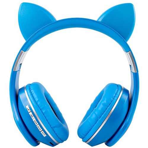 OXE Bluetooth brezžične otro&amp;scaron;ke slu&amp;scaron;alke z nau&amp;scaron;niki, modre, (20539776) Slike