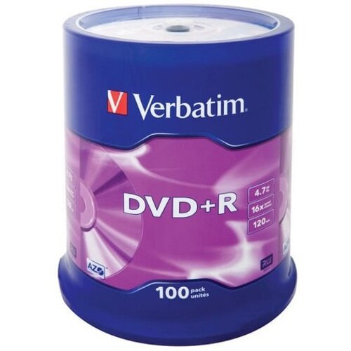 Verbatim medij dvd+r 100PK tortica (43551) Cene