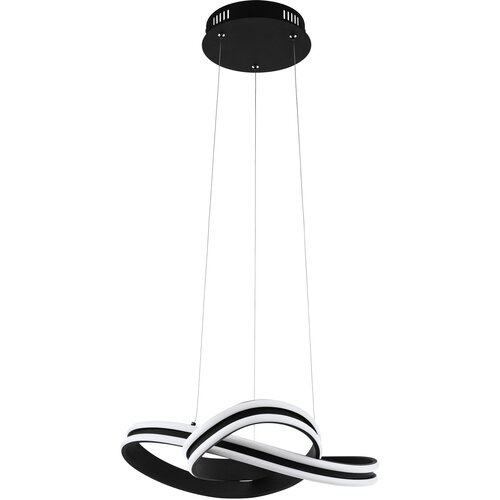 Eglo Corredera visilica/2, led, 2x18w, prečnik 500, crno/bela Slike