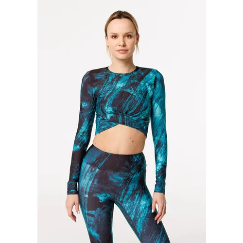 Bittersweet Paris Woman's Scratch Gaia Longsleeve Top GLT-C-Print BSP321