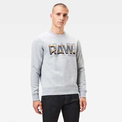 G-star Sweatshirt - Raw dot r sw l\s grey