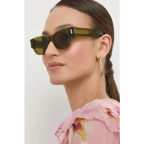 Saint Laurent Sunčane naočale za žene, boja: zelena
