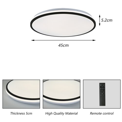  Brilagi - LED prigu&amp;scaron;iva plafonska svetiljka SMART LED/36W/230V prečnika 48 cm Wi-Fi Tuya + daljinski upravljač Slike