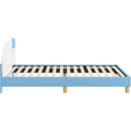  Krevet za djecu s uzglavljem s uzglavljem Plava 80 x 200 cm PU Slike
