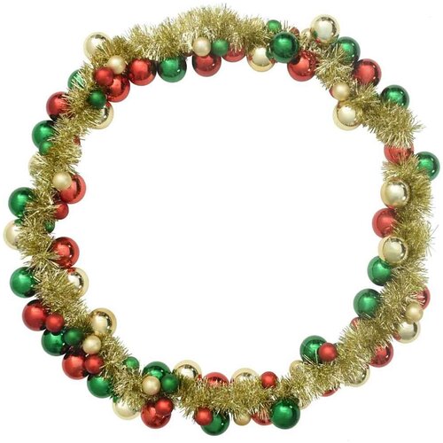 VidaXL Garland od božićnih kuglica &amp;Scaron;areni 186 cm Polistiren Slike