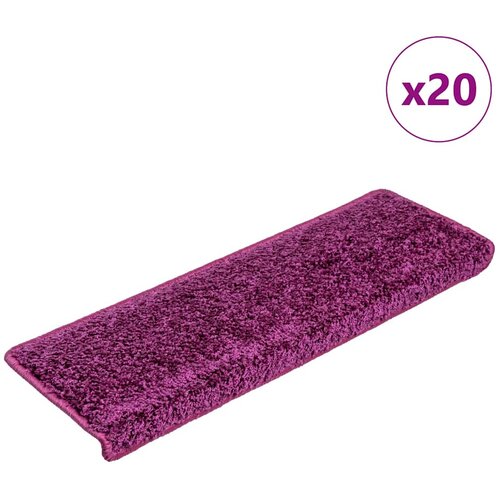  Prostirke za stepenice 20 kom 65x21x4 cm ljubičaste pravokutne rubove Cene