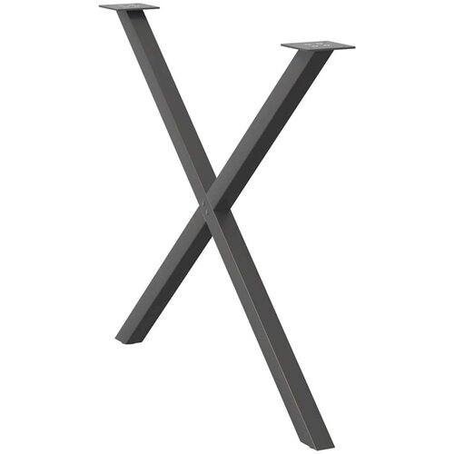 VidaXL Noge blagovaonski stol X-oblika 2 kom 90x(72-73) cm čelik Slike