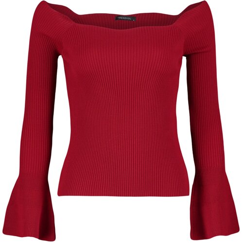 Trendyol Sweater - Red - Slim fit Cene
