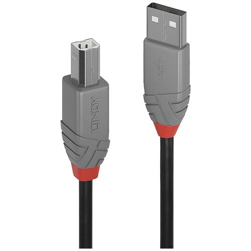 Lindy USB kabel USB 2.0 USB-A vtič\, USB-B vtič 5.00 m črna 36675, (20417023) Cene