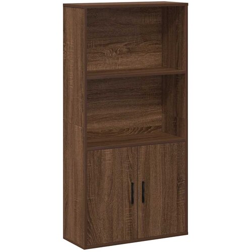 Maison Chic Knjižna omara - Knjižni regal rjavi hrast 60x24x120 cm inženirski les, (21726005) Slike