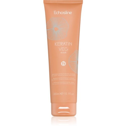 EchosLine Keratin veg Mask intenzivna vlažilna maska za suhe in porozne lase z aminokislinami 300 ml Slike