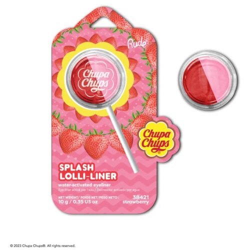 Rude Cosmetics ajlajner u boji chupa chups splash lolli-liner strawberry 10g Slike