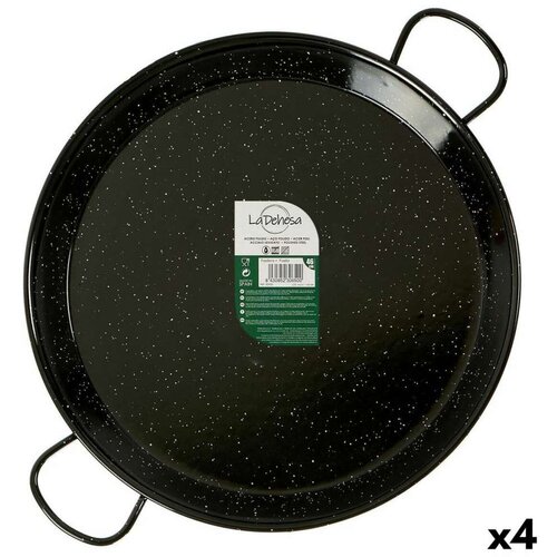 Tava Crna Emajlirani Čelik &amp;Oslash; 46 cm (4 kom.) Slike