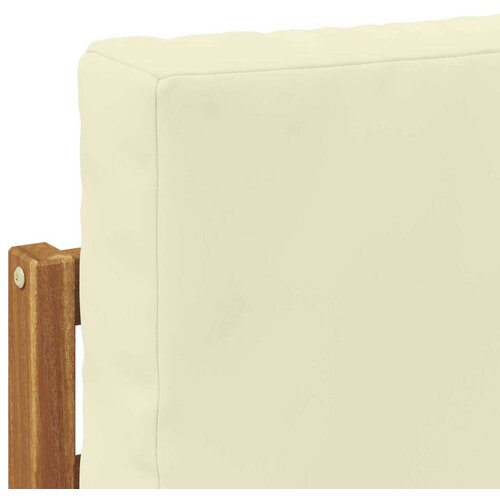  Set vanjskih sofa s jastukom 4 Komad Prirodna i krem Slike