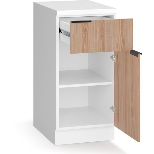 Blumfeldt WoodVista predalna omara, Robustna MDF delovna plošča, Mehko zapiranje tečajev, Aluminijasti ročaji Cene