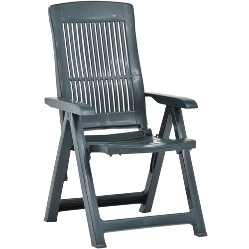 Maison Chic Nastavljivi vrtni stoli - Stol za vrt 2 kosa plastika zelene barve JS64, (21877194) Slike