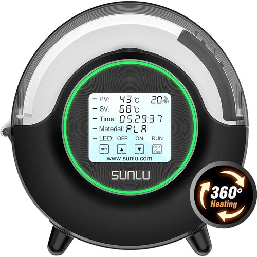 SUNLU S2 Su&scaron;ilna &Scaron;katla za Filamente, 360&deg; Ogrevanje, LED Način Dotika, S2 črna, EU Vtič (220V), (5000158913) Cene