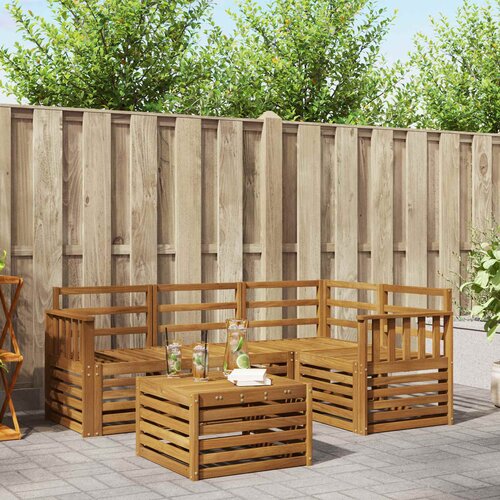  Set vanjskih sofa 5 kom. Prirodna Poliester Cene