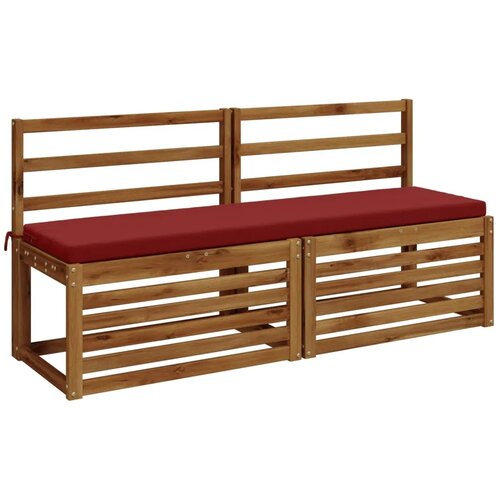  Jastučić za klupu SOEST 100% poliester Vinska crvena - boja crnog vina 140 x 40 x 5 cm Poliester Cijene
