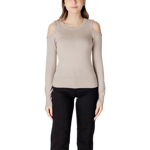 Only ONLGILA LS O-NECK BLING CC KNT 15339512 Bež Slike