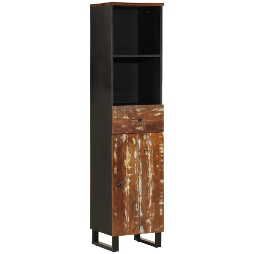 The Living Store Kopalniška omarica 38x33x160 cm trden predelan les - Kopalniška Omarica, (21436870) Cene