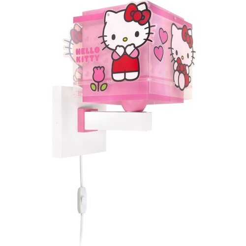 Dalber 73269 - Dečija zidna lampa HELLO KITTY 1xE27/15W/230V ružičasta Slike