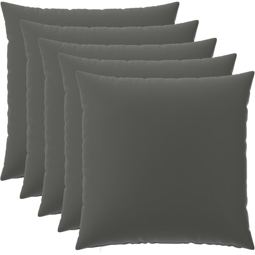  Presvlaka za jastuk 6 pcs HEERLEN Antracit 60 x 60 cm Poliester Cene
