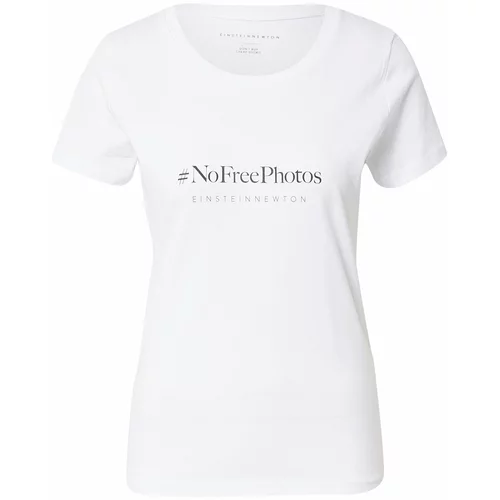 EINSTEIN & NEWTON Majica 'Free Photos' crna / bijela