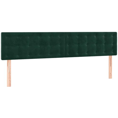  Uzglavlja tamnozelena 200x5x78/88 cm bar&amp;scaron;unasta Slike