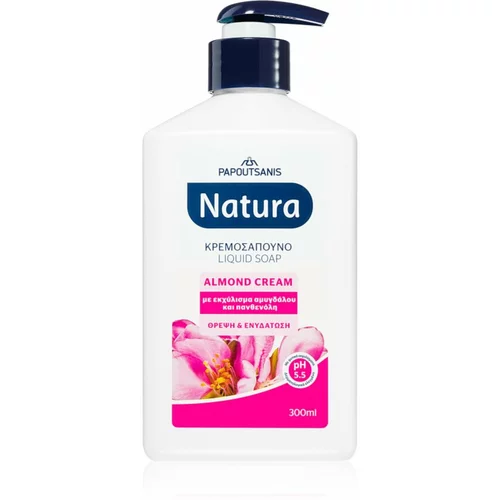 PAPOUTSANIS Natura Almond Cream tekući sapun za ruke 300 ml