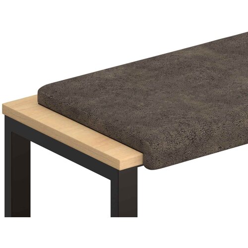  Jastučić za klupu Umjetni sued Tamnosiva Dubina 35 cm Slike